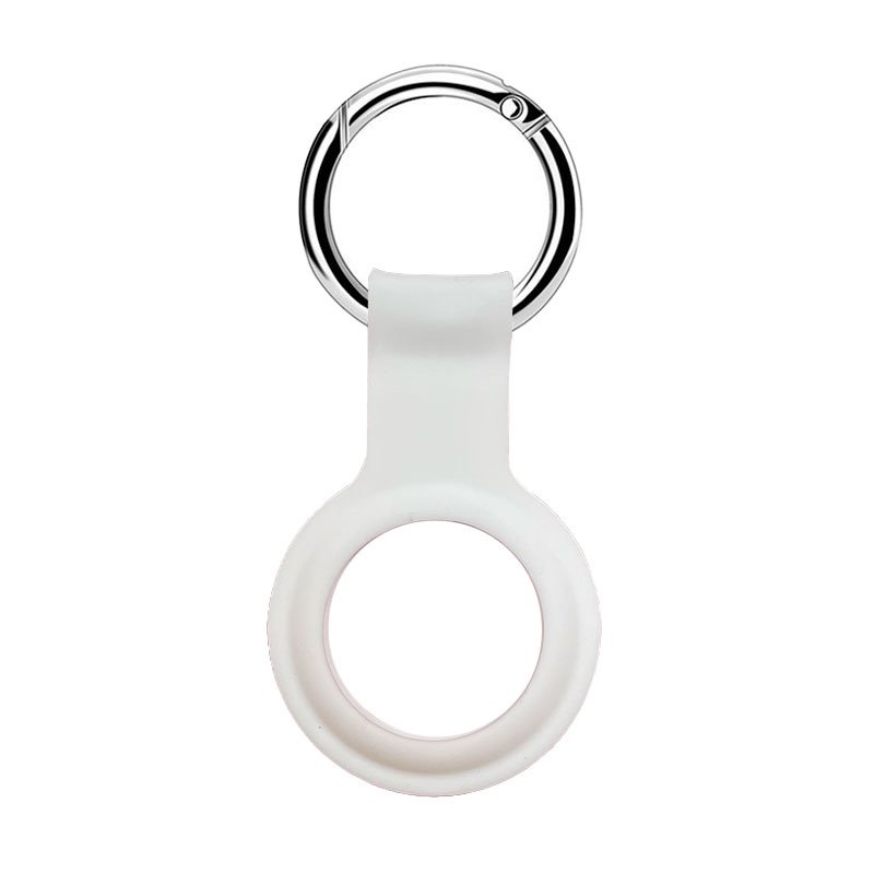 Devia puzdro Silicone Key Ring pre Airtag - White
