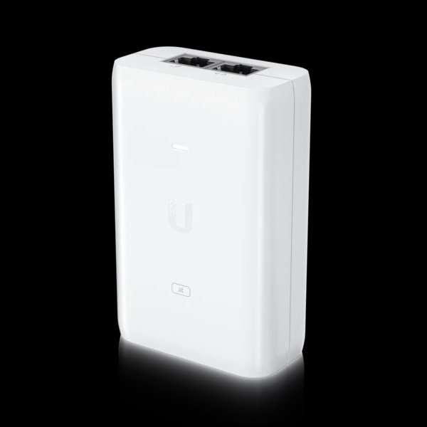 Ubiquiti U-POE-AT   802.3at  Gigabit PoE injektor 48V/0,65A (30W) biely