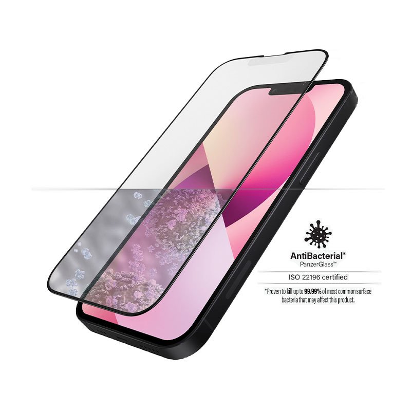 PanzerGlass ochranné sklo Friendly Case Anti-Glare pre iPhone 13 mini - Black Frame