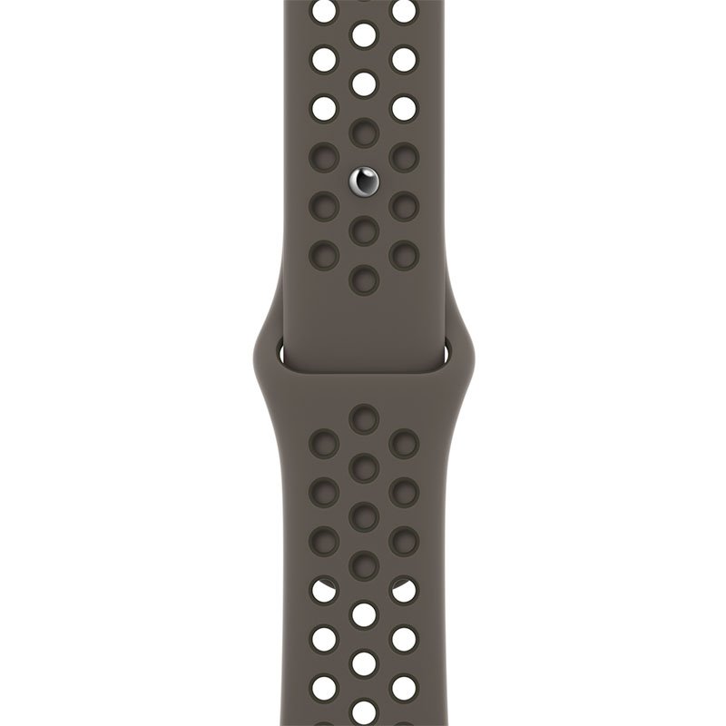 Apple Watch 45mm Midnight Olive Gray/Cargo Khaki Nike Sport Band - Regular