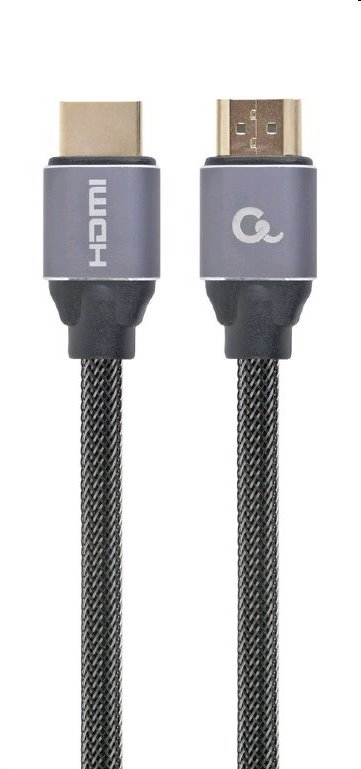 Kábel CABLEXPERT HDMI 2.0, 1m, opletený, čierny, blister