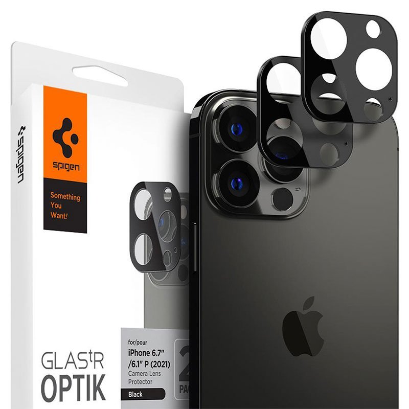 Spigen Optik Lens Protector pre iPhone 13 Pro/13 Pro Max - Black