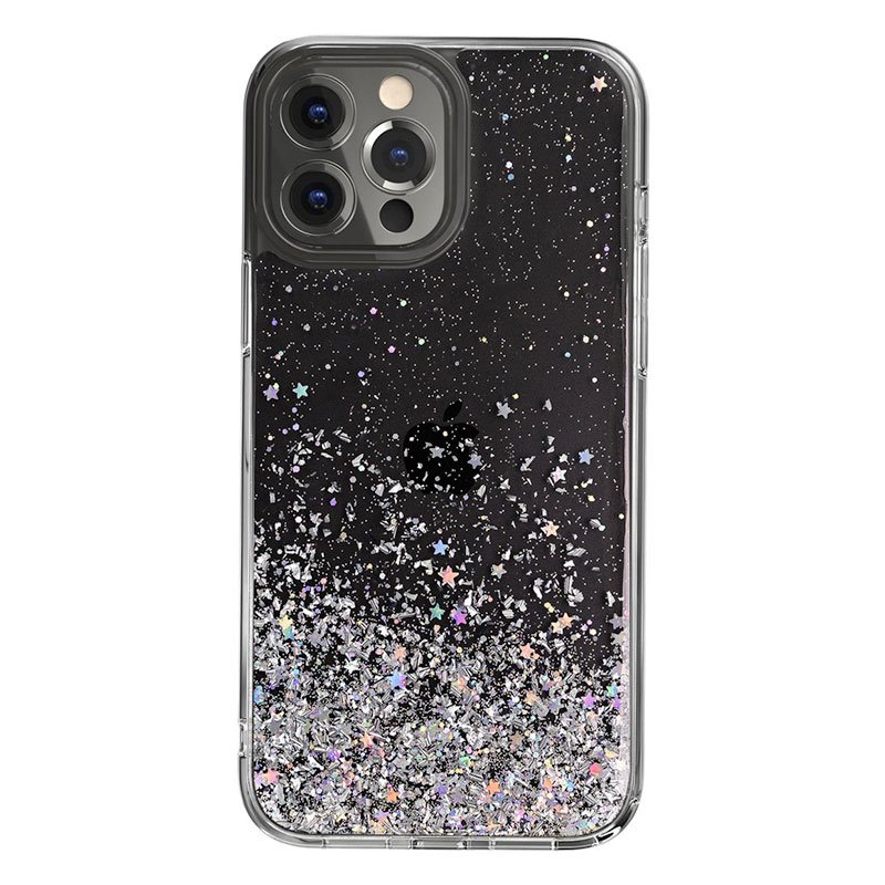 SwitchEasy kryt Starfield 3D Glitter Resin Case pre iPhone 13 Pro Max - Transparent