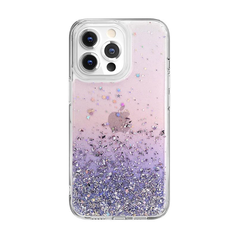 SwitchEasy kryt Starfield 3D Glitter Resin Case pre iPhone 13 Pro - Twilight