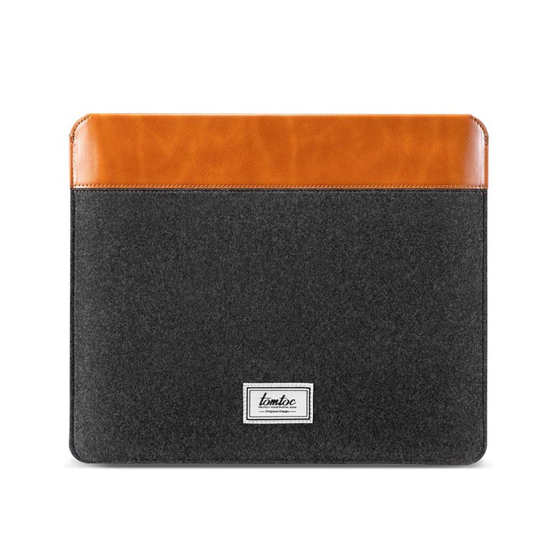 Tomtoc puzdro Felt & PU Leather Case pre iPad Pro 12.9" - Gray/Brown