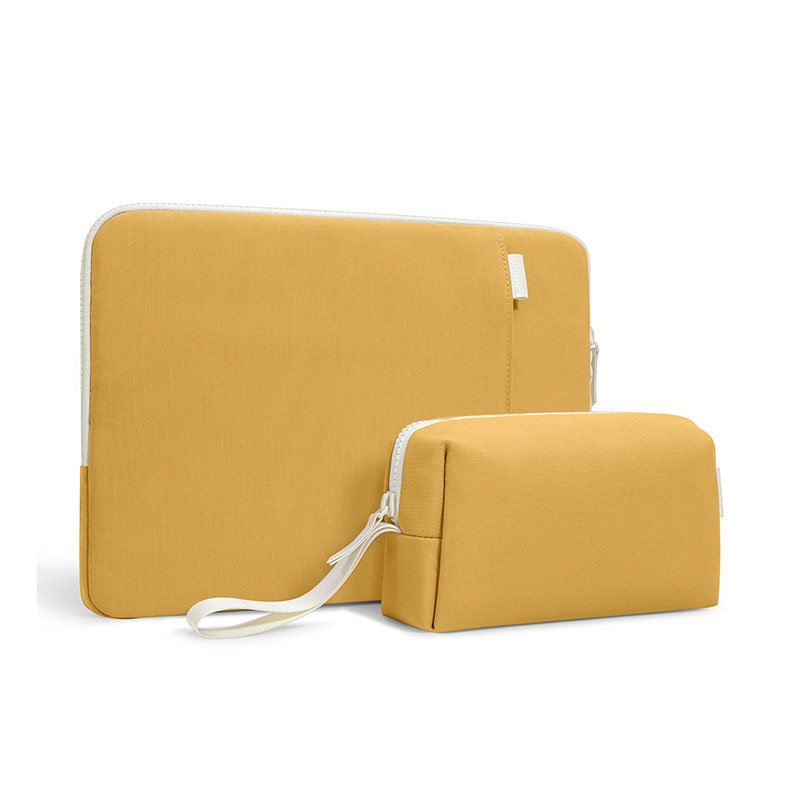 Tomtoc puzdro Lady Sleeve with Pouch pre Macbook Pro/Air 13" - Cheese Yellow