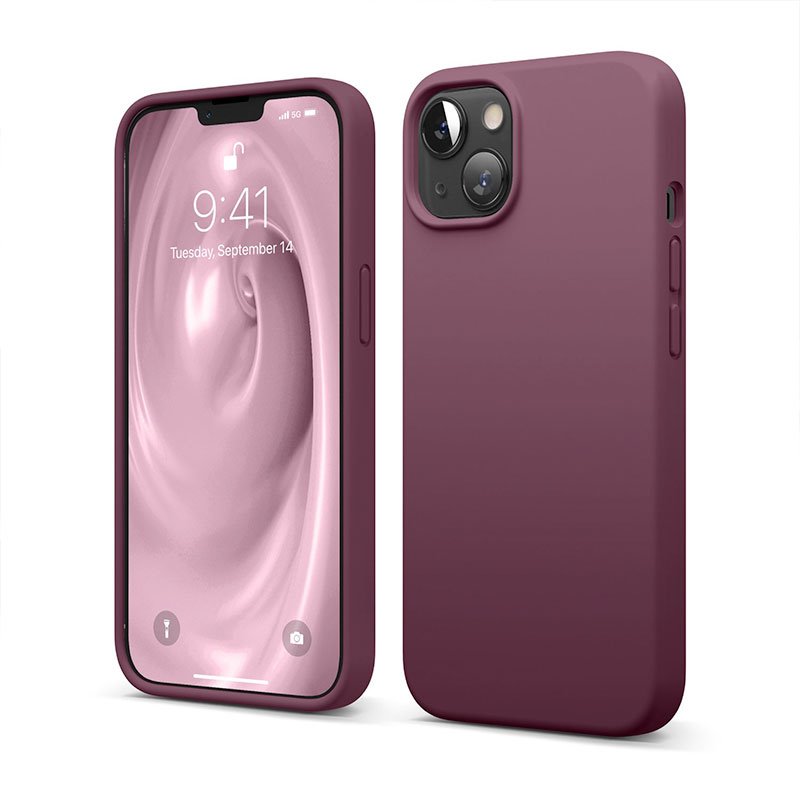 Elago kryt Silicone Case pre iPhone 13 - Burgundy