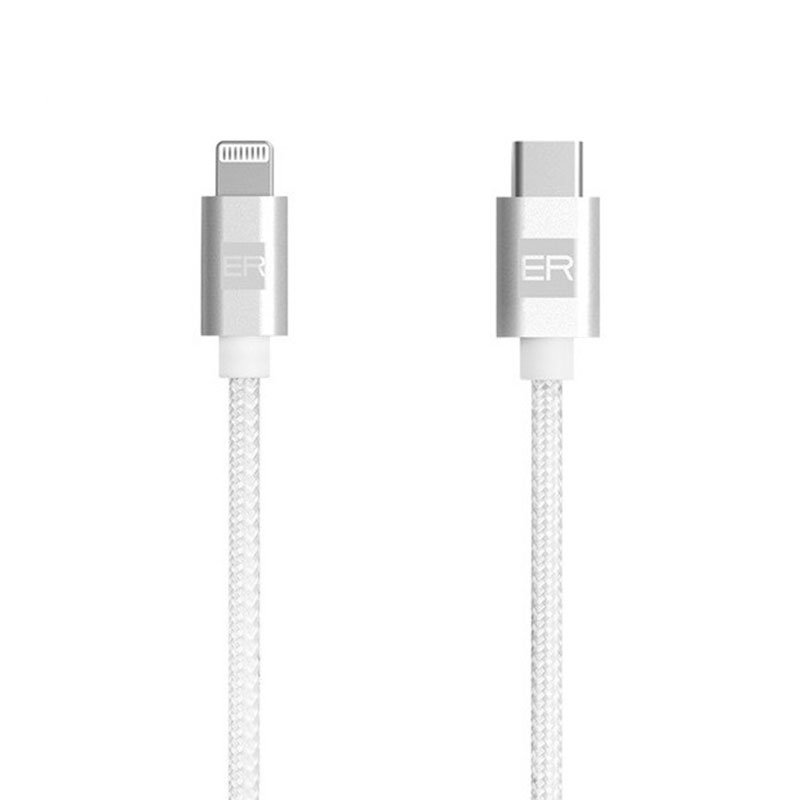 ER POWER kábel USB-C to Lightning 1.2m - White