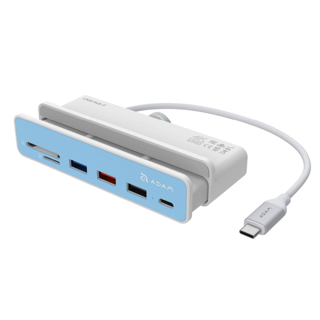 Adam Elements USB-C Casa 7-in-1 Multi-Function Hub i7 pre iMac 2021 & 2023 - White