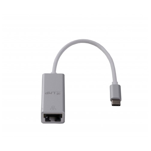 LMP adaptér USB-C to Gigabit Ethertnet - Silver Aluminium
