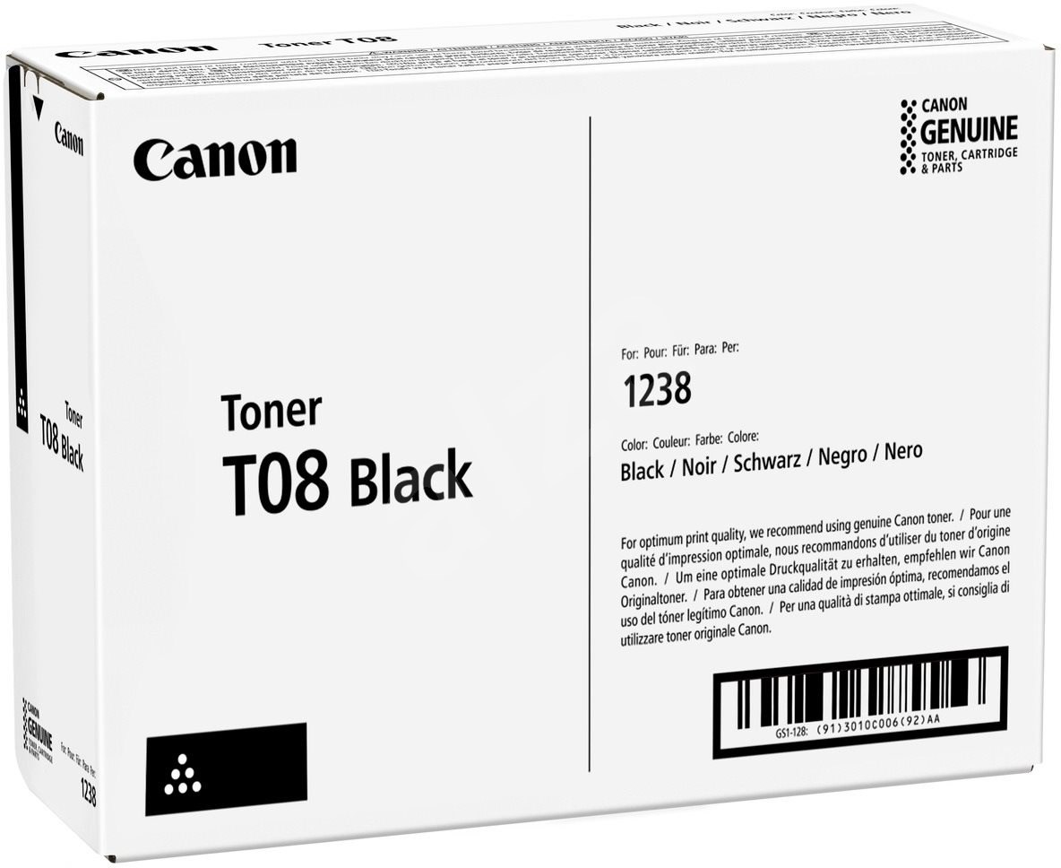 Canon toner T08 black pre i-SENSYS X 1238