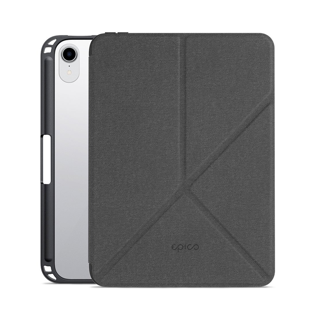 iStores by EPICO Clear Flip Case iPad mini 6 2021 (8,3") - čierna transparentná
