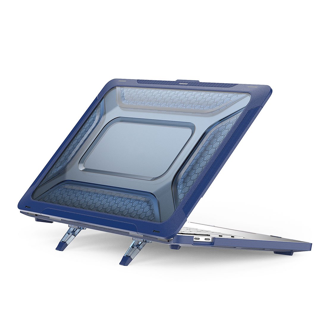 Devia kryt Super Scratch-Proof Hard Jacket pre Macbook Pro 14" 2021/2023 - Sapphire Blue