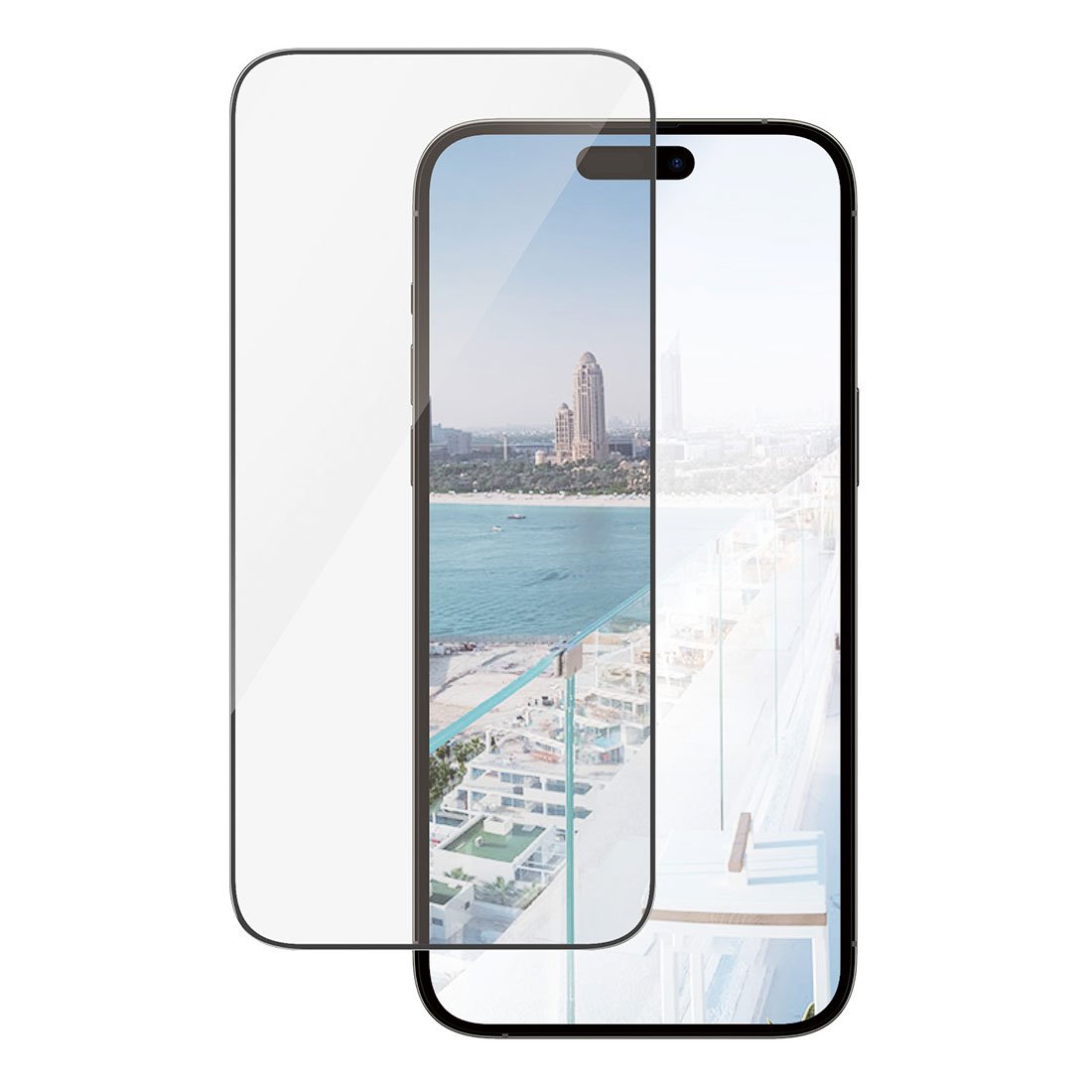 PanzerGlass ochranné sklo UWF Anti-Reflective pre iPhone 14 Pro Max - Black Frame