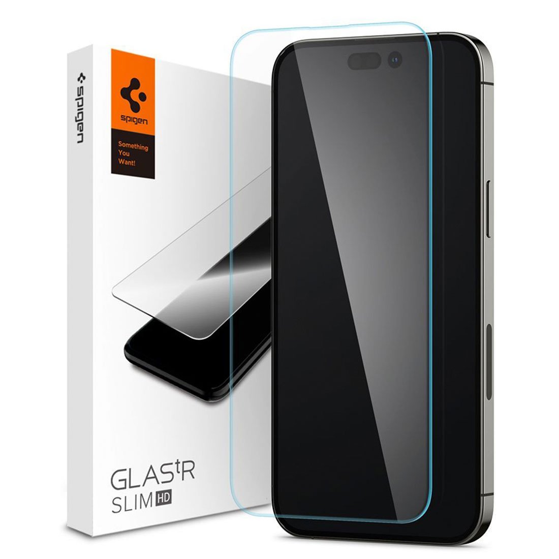 Spigen ochranné sklo GLAS.tR Slim HD pre iPhone 14 Pro Max - Clear
