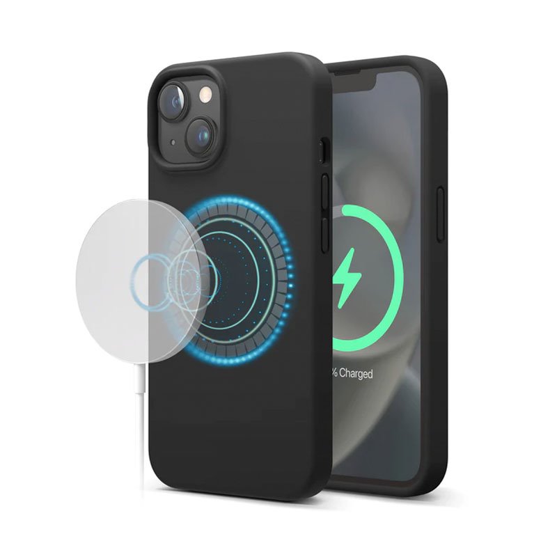 Elago kryt Silicone Case Magsafe pre iPhone 14 - Black