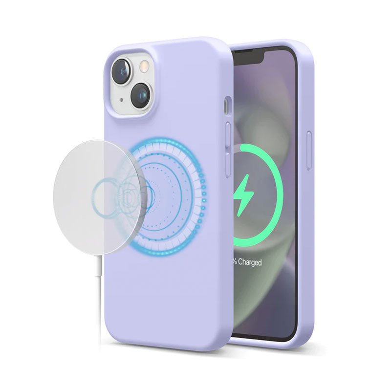 Elago kryt Silicone Case Magsafe pre iPhone 14 - Purple