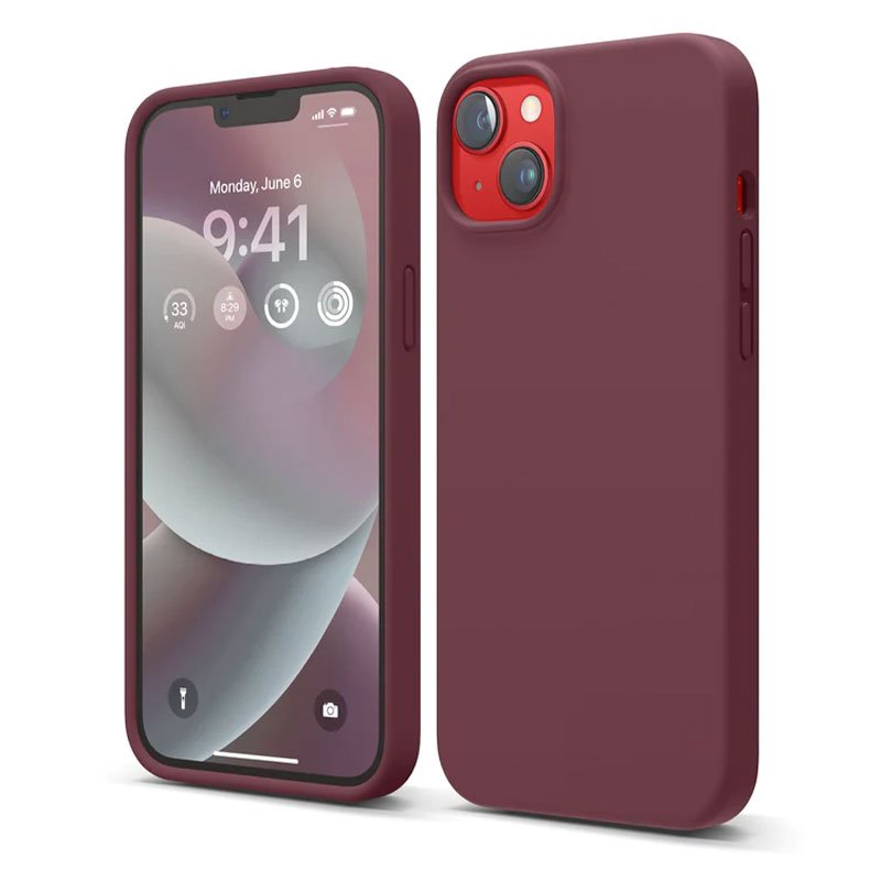 Elago kryt Silicone Case pre iPhone 14 Plus - Burgundy