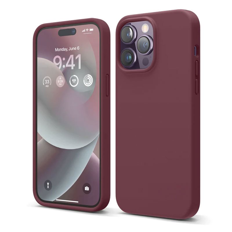 Elago kryt Silicone Case pre iPhone 14 Pro Max - Burgundy