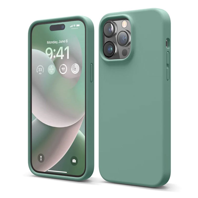 Elago kryt Silicone Case pre iPhone 14 Pro Max - Midnight Green
