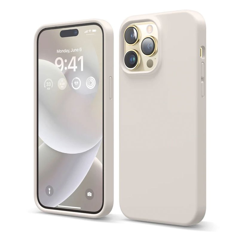 Elago kryt Silicone Case pre iPhone 14 Pro Max - Stone