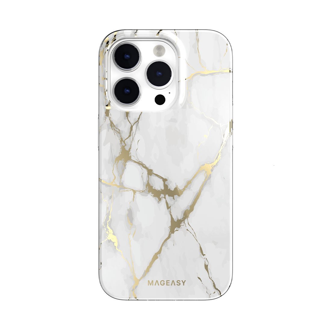 SwitchEasy kryt Marble Case pre iPhone 14 Pro - Champagne White