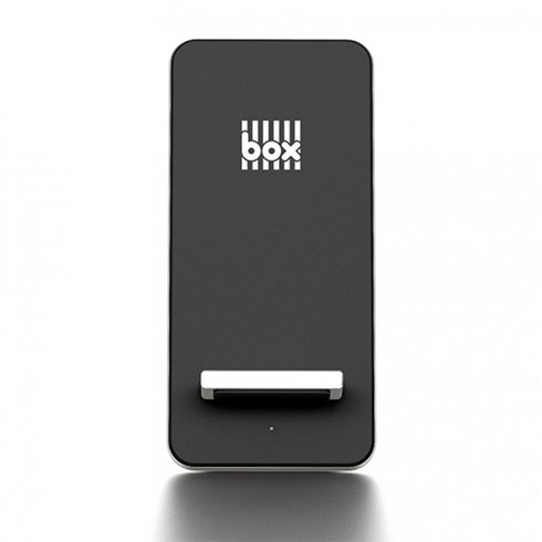 BOX Products QI Aluminium Wireless Charge Stand - Silver & Black