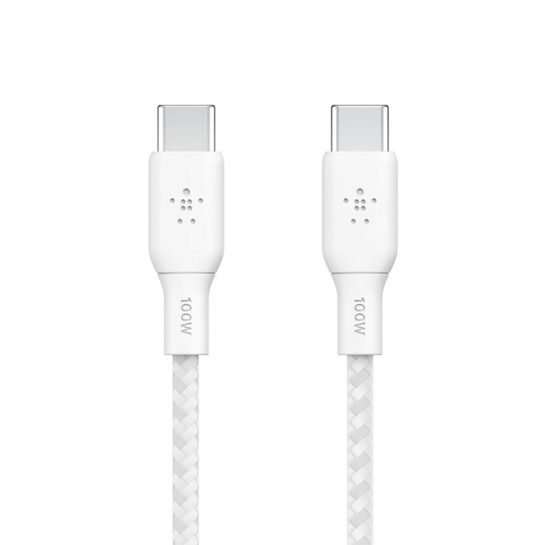 Belkin kábel Boost Charge Double-Braided USB-C to USB-C 100W 2m - White