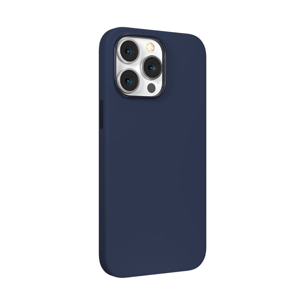 Devia kryt Nature Series Silicone Case pre iPhone 14 - Navy Blue