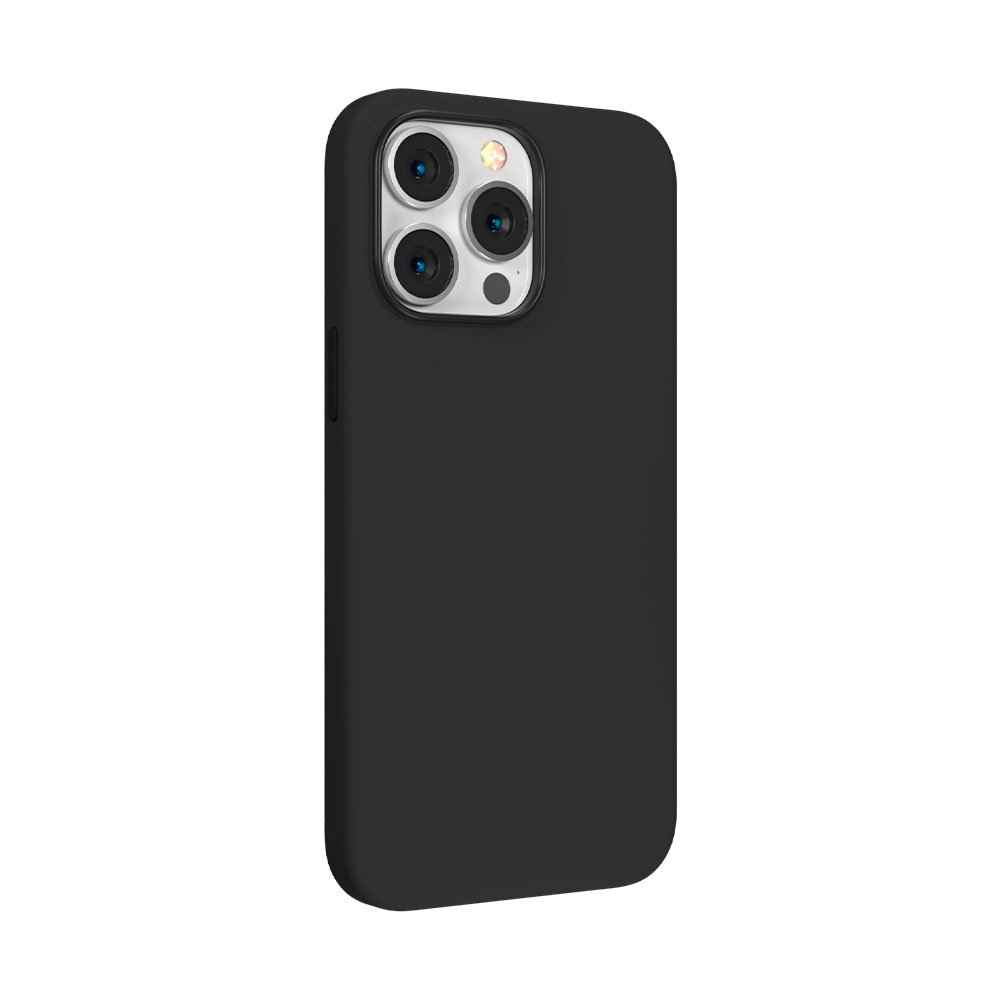Devia kryt Nature Series Silicone Magnetic Case pre iPhone 14 - Black