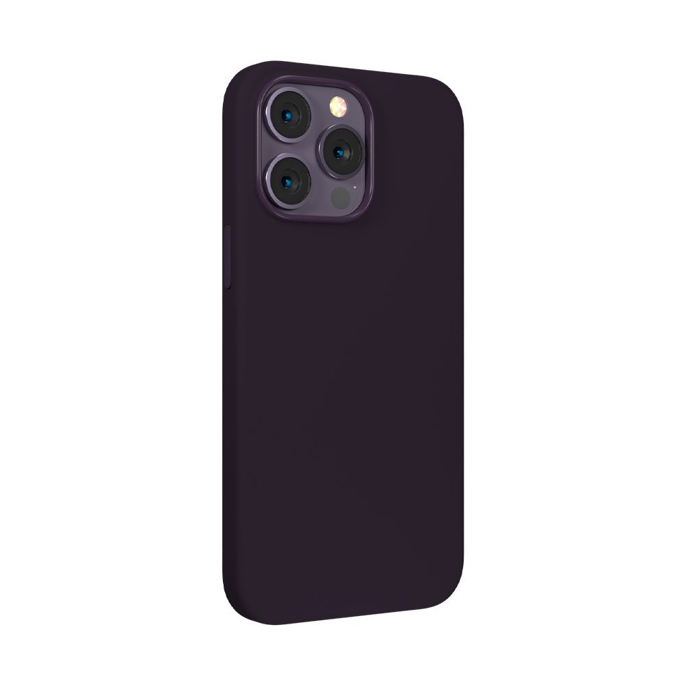 Devia kryt Nature Series Silicone Magnetic Case pre iPhone 14 - Purple