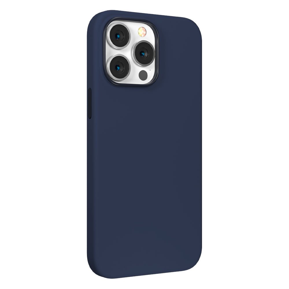 Devia kryt Nature Series Silicone Magnetic Case pre iPhone 14 Plus - Navy Blue