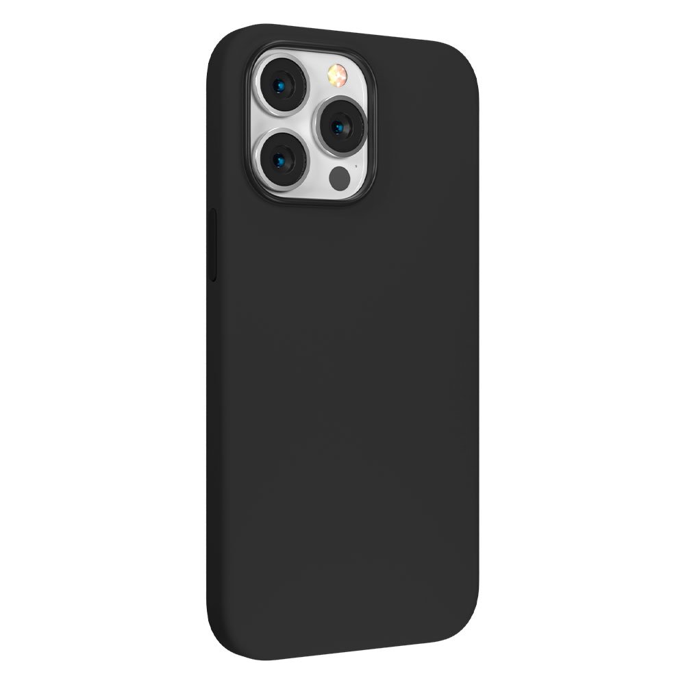 Devia kryt Nature Series Silicone Magnetic Case pre iPhone 14 Pro Max - Black