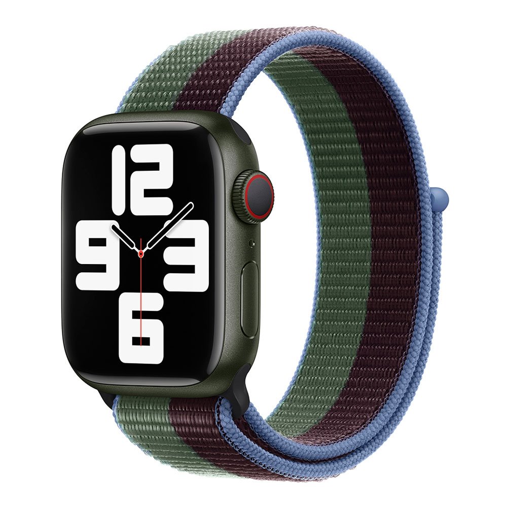 Devia remienok Nylon Braided Two-Tone Loop pre Apple Watch 44/45/49mm - Eucalyptus Green
