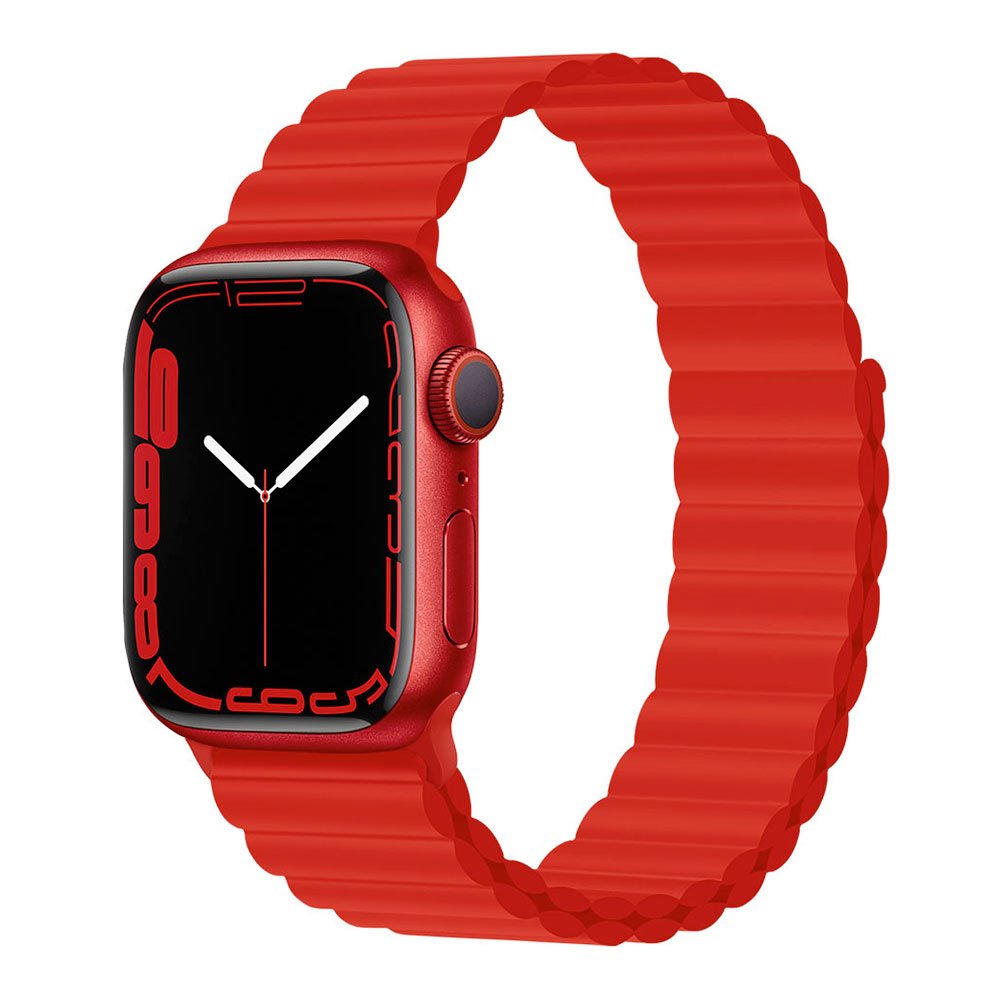 Devia remienok Deluxe Series Sport3 Silicone Magnet Band 44/45/49mm - Red
