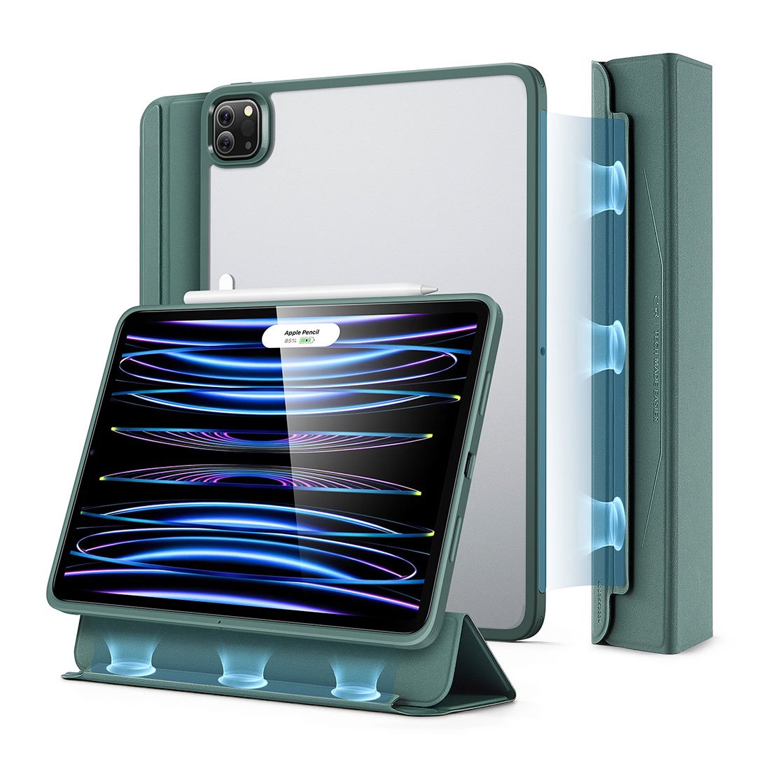 ESR puzdro Ascend Hybrid Case pre iPad Pro 11" 2022/2021 - Forest Green