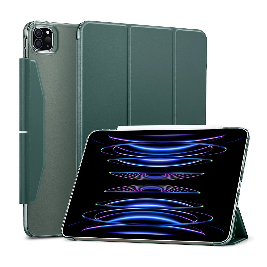 ESR puzdro Ascend Trifold Case pre iPad Pro 11" 2022/2021 - Forest Green