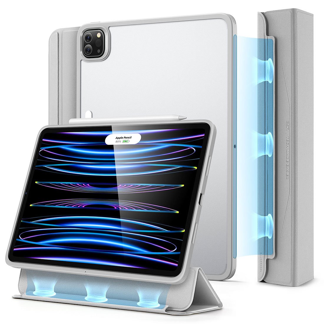 ESR puzdro Ascend Hybrid Case pre iPad Pro 12.9" 2022/2021 - Grey