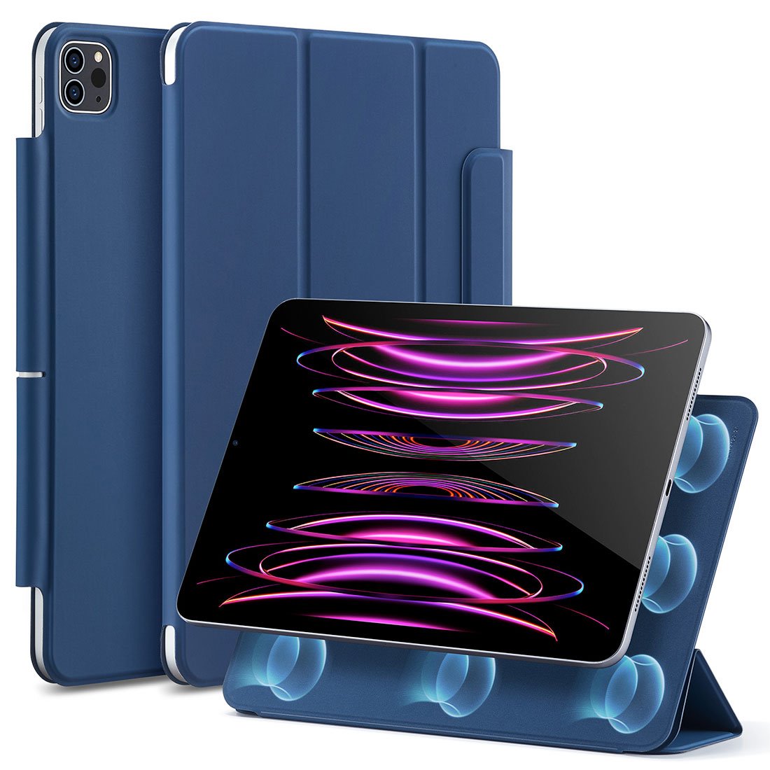 ESR puzdro Magnetic Rebound Case pre iPad Pro 12.9" 2022/2021/2020 - Navy Blue