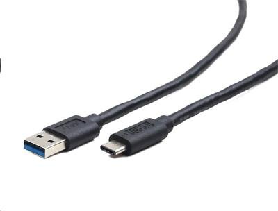 Kábel CABLEXPERT USB 3.0 AM na Type-C kábel (AM/CM), 1m, čierny