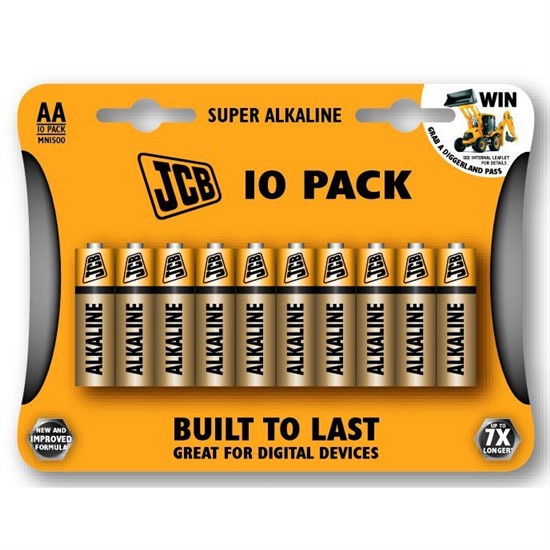 JCB SUPER alkalická batéria AA / LR06, blister 10 ks