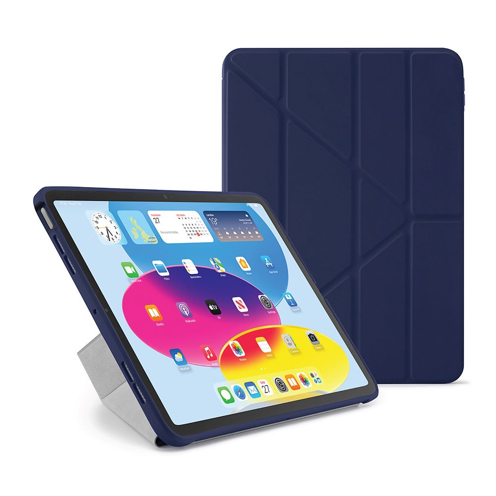 Pipetto puzdro Origami TPU Case pre iPad 10.9" 2022 10th Gen - Dark Blue