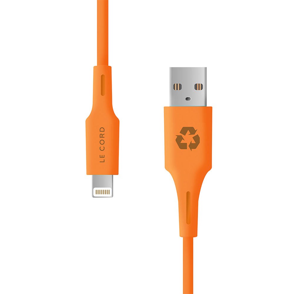 Le Cord kábel Minimalist Recycled Cable Lightning to USB 1.2m - Sunset