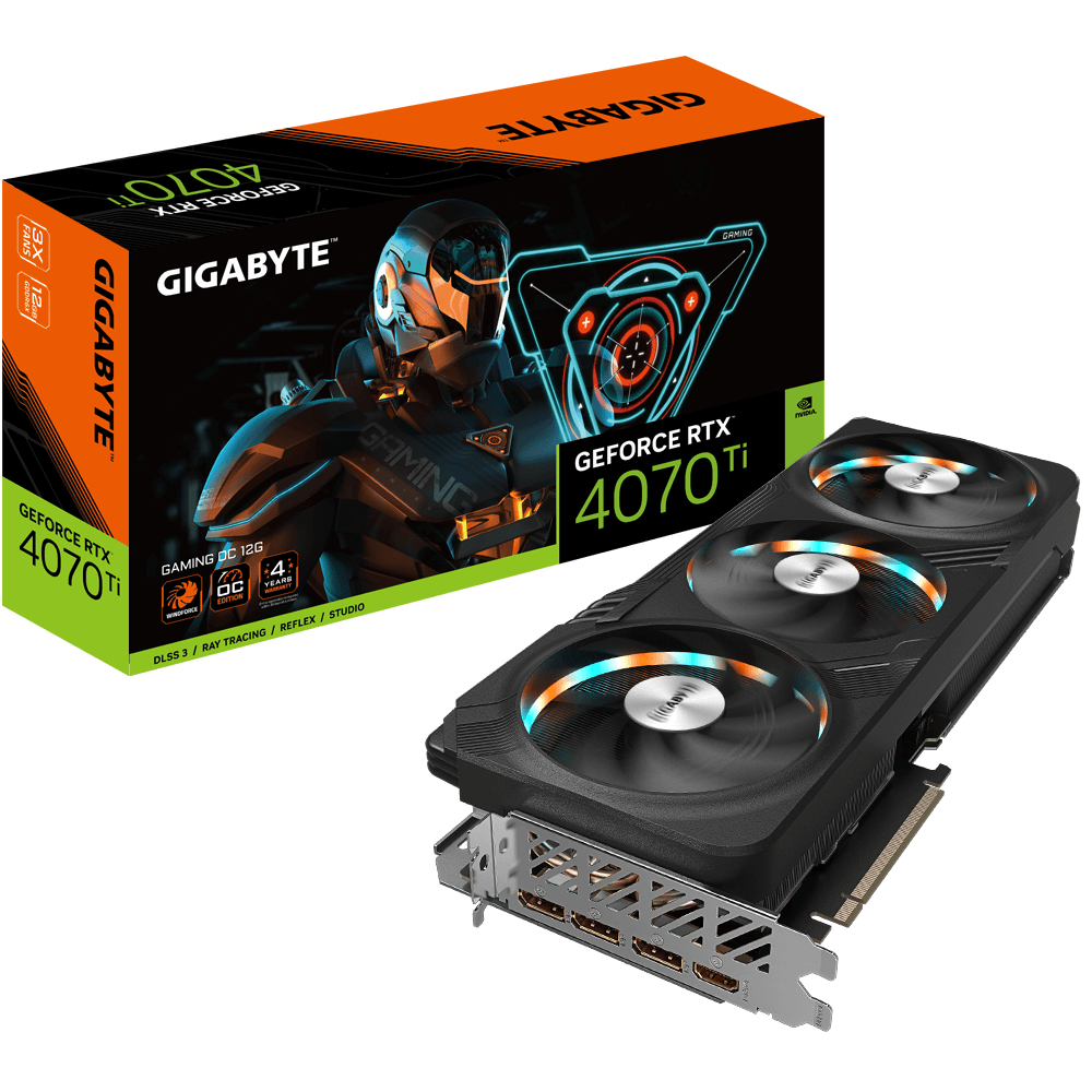 Gigabyte RTX 4070 Ti Gaming OC, 12GB GDDR6X, 192bit, 3xDP, 1xHDMI