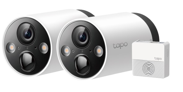 tp-link Tapo C420S2, Smart Wire-Free Security Camera, 2 Camera SystemSPEC: 2 × Tapo C420, 1 × Tapo H200, 2K+(2560x1440),