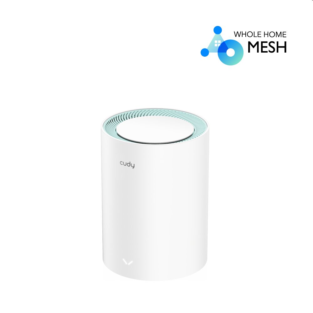 Cudy M1300 - AC1200 Wi-Fi Mesh Solution 1-Pack, Dual-Band, 867+300Mbps, 802.11ac/a/b/g/n, 2x GigEth, 2x int.antenna, MU-MIMO