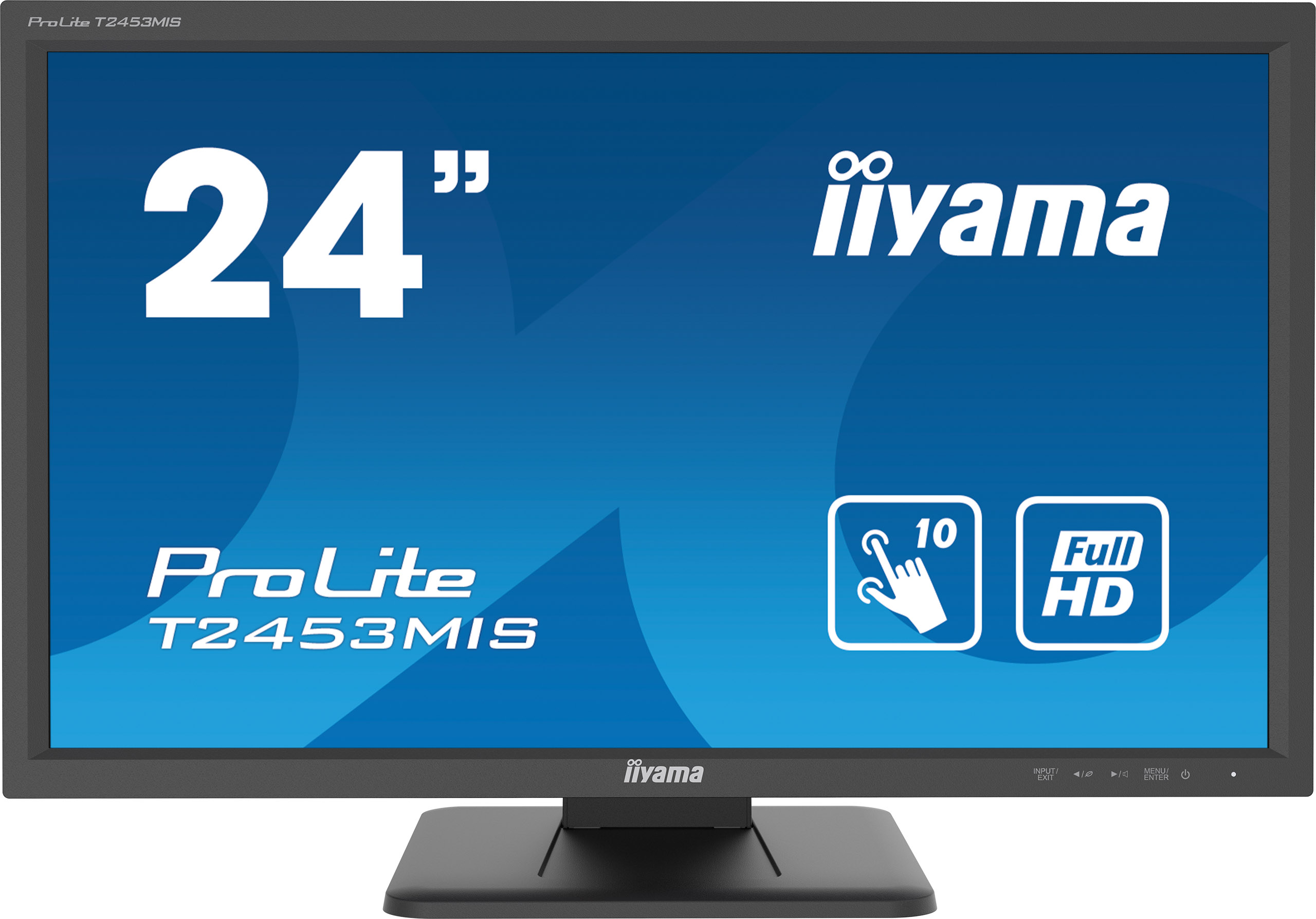 iiyama ProLite T2453MIS-B1 24"dotyk. VA Full HD, 250cdm, 4ms, D-Sub, HDMI, DP