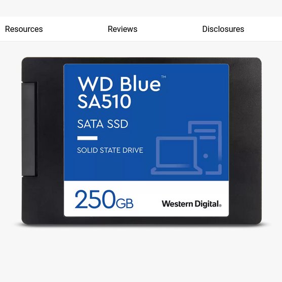 WD Blue SA510 SSD 250GB 2,5