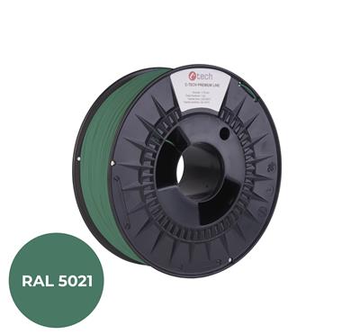 Tlačová struna (filament) C-TECH PREMIUM LINE, PETG, vodná modrá, RAL5021, 1,75mm, 1kg
