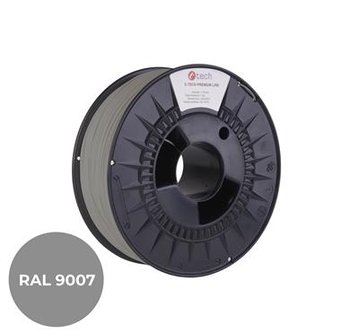 Tlačová struna (filament) C-TECH PREMIUM LINE, PETG, šedý hliník, RAL9007, 1,75mm, 1kg